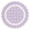thumbnail image 1 of SAFAVIEH Kids Bordered Swivel Lattice Area Rug, Purple/Ivory, 5' x 5' Round, 1 of 8