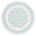 thumbnail image 1 of SAFAVIEH Kids Bordered Swivel Lattice Area Rug, Turquoise/Ivory, 5' x 5' Round, 1 of 8