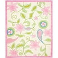 thumbnail image 1 of SAFAVIEH Kids Collection SFK351A Handmade Ivory/Pink Rug, 1 of 3