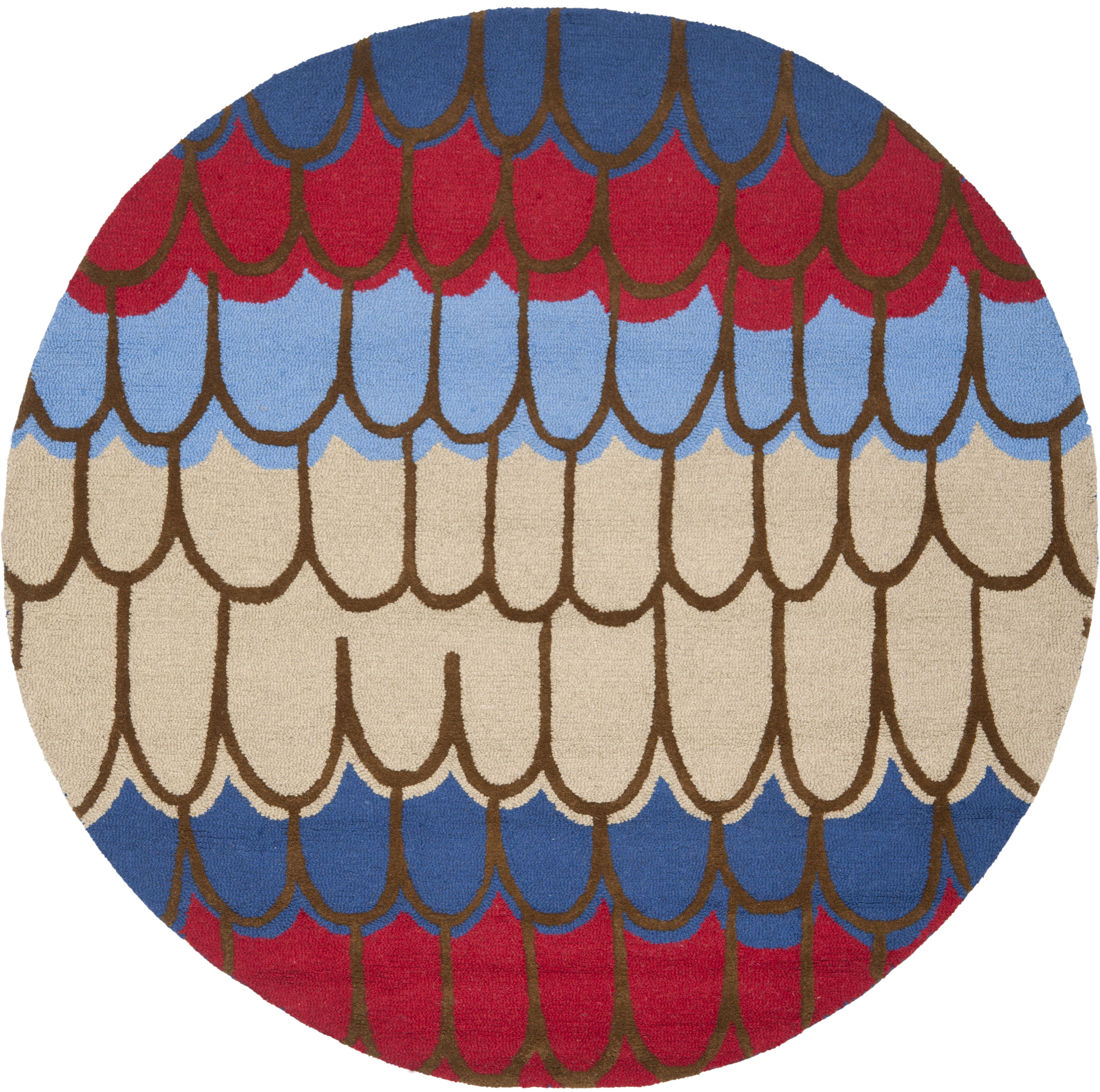SAFAVIEH Kids Collection SFK353A Handmade Blue/Multi Rug
