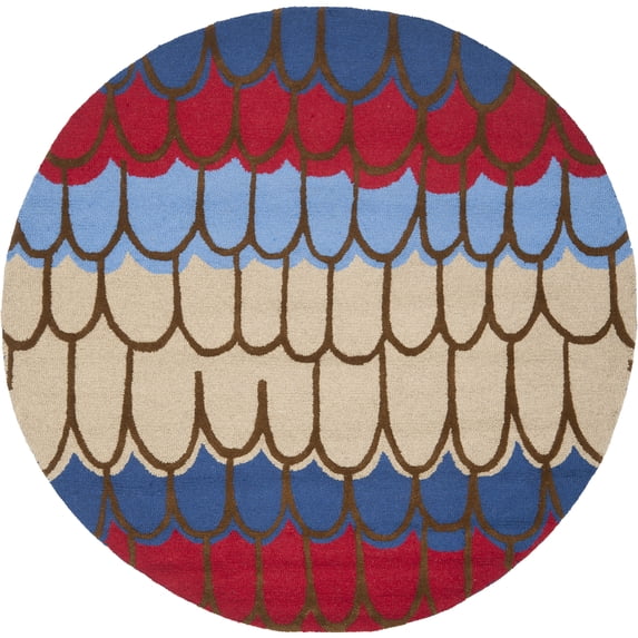 SAFAVIEH Kids Collection SFK353A Handmade Blue/Multi Rug