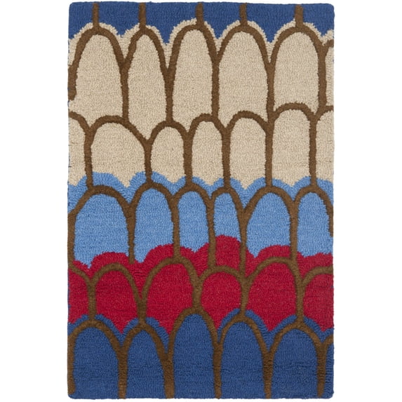 SAFAVIEH Kids Collection SFK353A Handmade Blue/Multi Rug