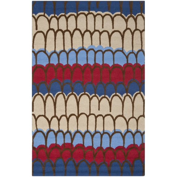 SAFAVIEH Kids Collection SFK353A Handmade Blue/Multi Rug