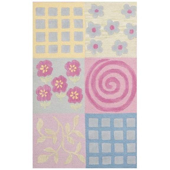SAFAVIEH Kids Collection SFK356A Handmade Pink/Multi Rug