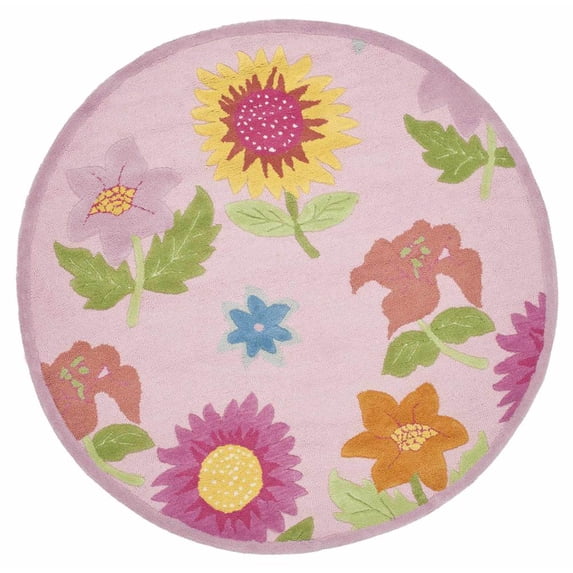 SAFAVIEH Kids Collection SFK371A Handmade Pink / Pink Rug
