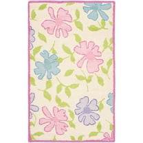 SAFAVIEH Kids Collection SFK376A Handmade Ivory/Pink Rug