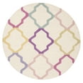thumbnail image 1 of SAFAVIEH Kids Colorful Trefoil Area Rug, Ivory/Multi, 3' x 3' Round, 1 of 8