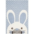 thumbnail image 1 of SAFAVIEH Kids Constantine Bunny Wool Area Rug, Blue/Ivory, 5' x 8', 1 of 4