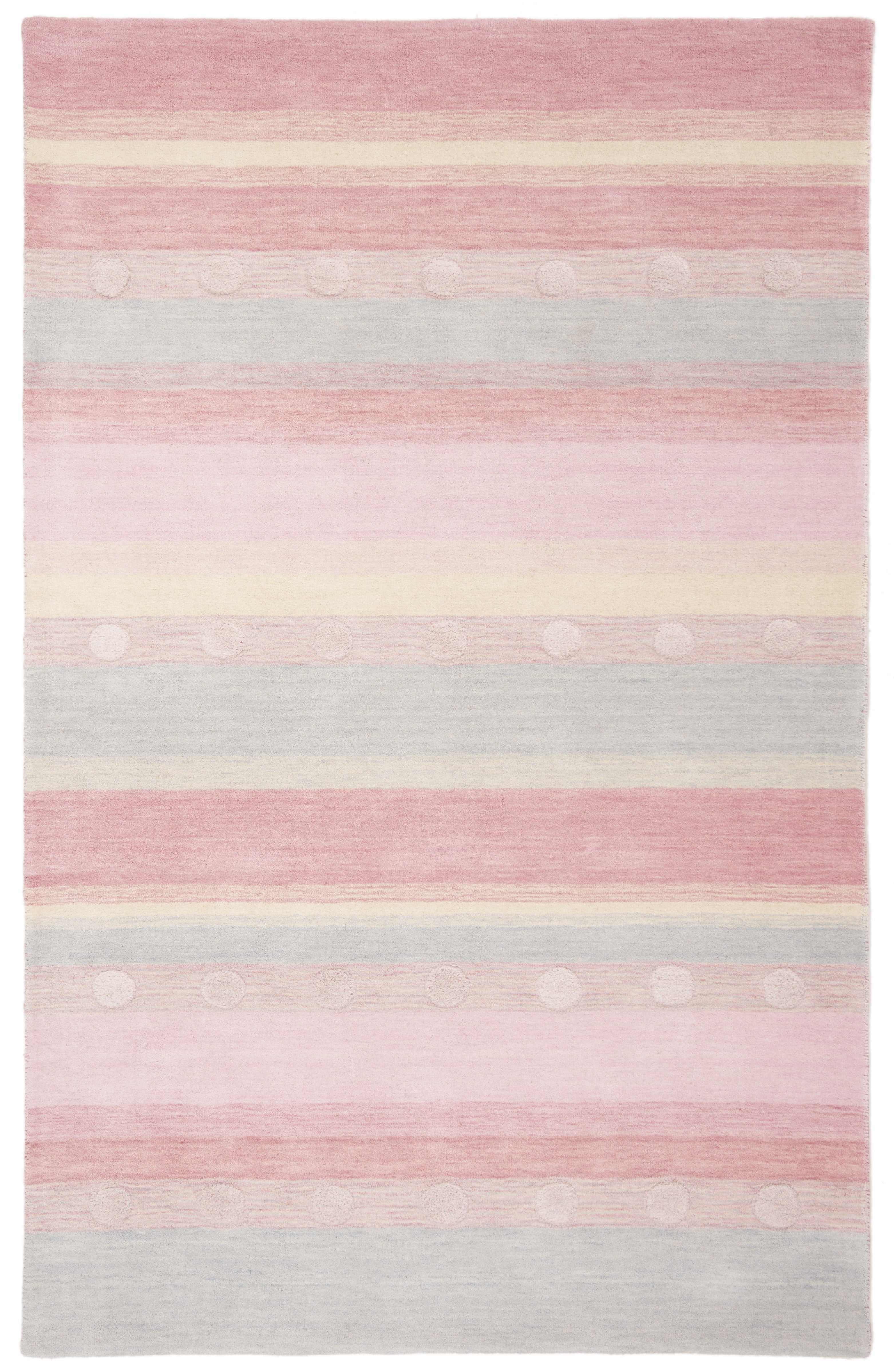 SAFAVIEH Kids Dots Gradient Striped Area Rug, Light Blue/Pink, 8' x 10 ...