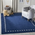 thumbnail image 1 of SAFAVIEH Kids Dotted Border Area Rug, Navy, 3' x 3' Square, 1 of 7