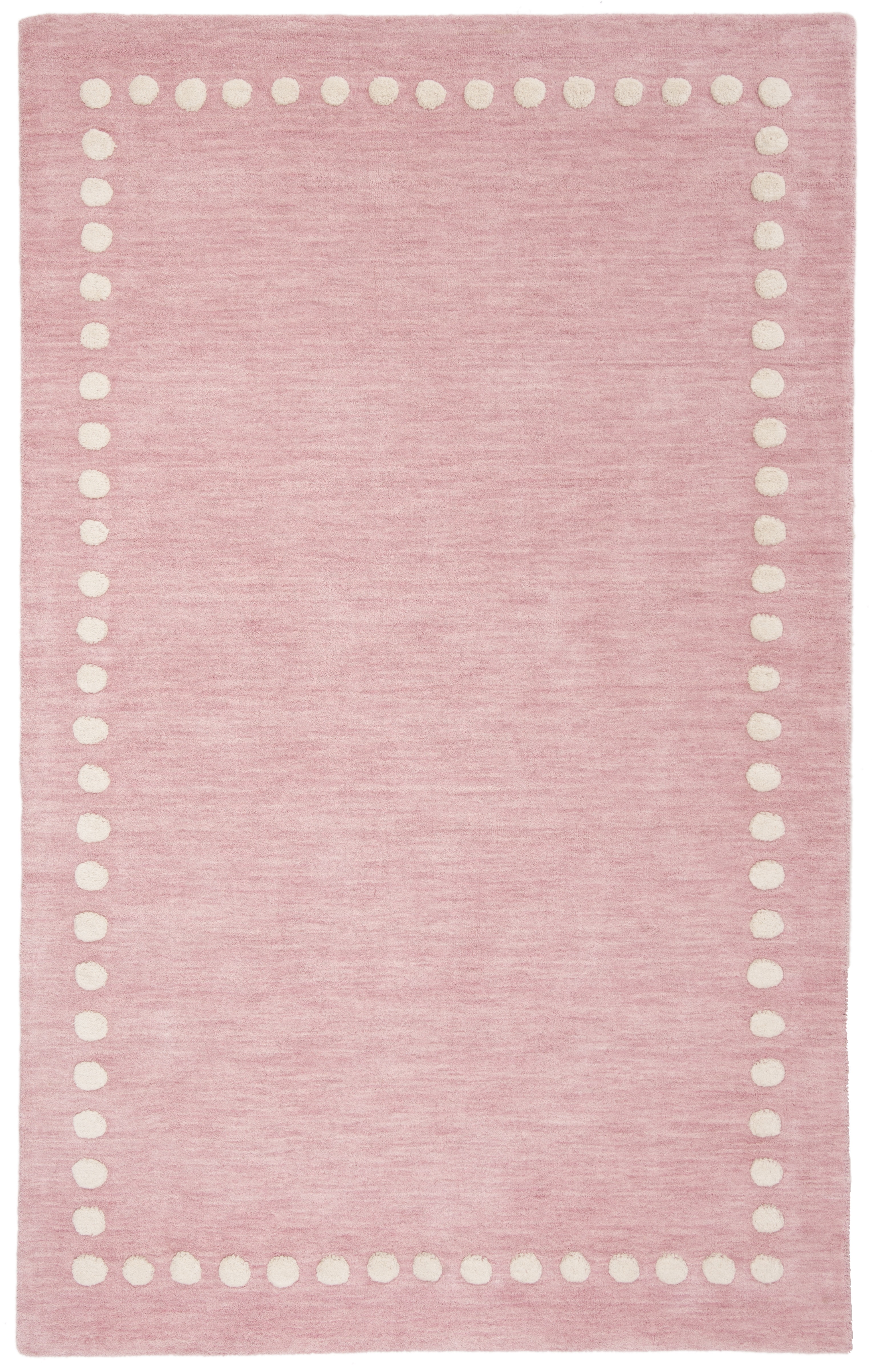 SAFAVIEH Kids Dotted Border Area Rug, Pink, 3' x 5'