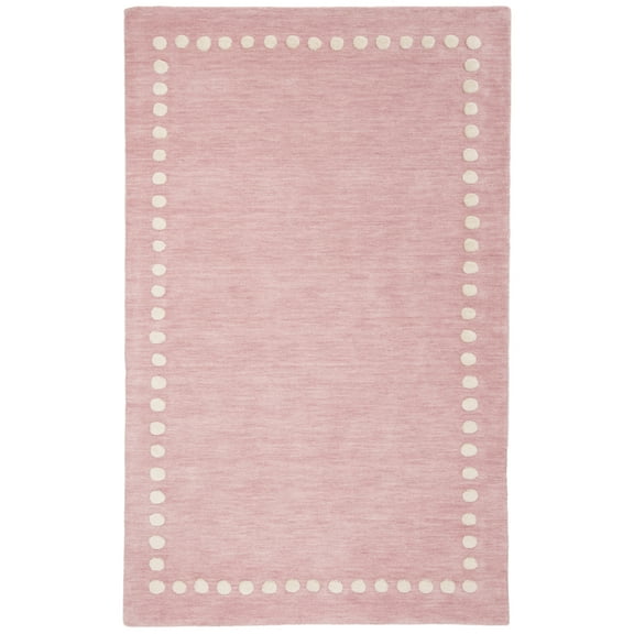 SAFAVIEH Kids Dotted Border Area Rug, Pink, 3' x 5'