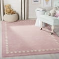 thumbnail image 1 of SAFAVIEH Kids Fiona Solid Bordered Wool Area Rug, Pink, 5' x 8', 1 of 7