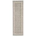 thumbnail image 1 of SAFAVIEH Kids Fiona Solid Bordered Wool Runner Rug, Grey, 2'6" x 8', 1 of 6