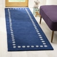 thumbnail image 1 of SAFAVIEH Kids Fiona Solid Bordered Wool Runner Rug, Navy, 2'6" x 8', 1 of 7