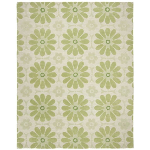 SAFAVIEH Kids Flowers Floral Area Rug, Beige/Green, 8' x 10'