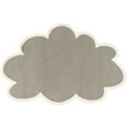 thumbnail image 1 of SAFAVIEH Kids Gladys Cloud Shape Wool Area Rug, Grey/Ivory, 4' x 6' Swivel, 1 of 4