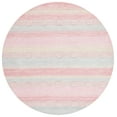 thumbnail image 1 of SAFAVIEH Kids Dots Gradient Striped Area Rug, Light Blue/Pink, 5' x 5' Round, 1 of 8