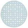 thumbnail image 1 of SAFAVIEH Kids Neutral Polka Dots Area Rug, Blue/Ivory, 5' x 5' Round, 1 of 8