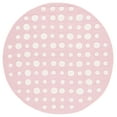 thumbnail image 1 of SAFAVIEH Kids Neutral Polka Dots Area Rug, Pink/Ivory, 5' x 5' Round, 1 of 11