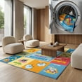 thumbnail image 1 of SAFAVIEH Kids Play House Clarette Calendar Area Rug, Blue/Green, 3'3" x 5'3", 1 of 12