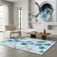 thumbnail image 1 of SAFAVIEH Kids Playhouse Underwater Hopscotch Machine Washable Area Rug, Blue/Grey, 7'9" x 10', 1 of 13