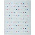 thumbnail image 1 of SAFAVIEH Kids Polka Dots Stripes Area Rug, Grey, 8' x 10', 1 of 7