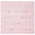 thumbnail image 1 of SAFAVIEH Kids Polka Dots Stripes Area Rug, Light Pink, 5' x 5' Square, 1 of 7