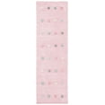 thumbnail image 1 of SAFAVIEH Kids Polka Dots Stripes Runner Rug, Light Pink, 2'6" x 8', 1 of 7