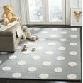 thumbnail image 1 of SAFAVIEH Kids Polka Dots Wool Area Rug, Grey/Ivory, 6' x 9', 1 of 6