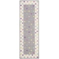 thumbnail image 1 of SAFAVIEH Kids Rainbow Polka Dots Runner Rug, Grey/Multi, 2'6" x 6', 1 of 8