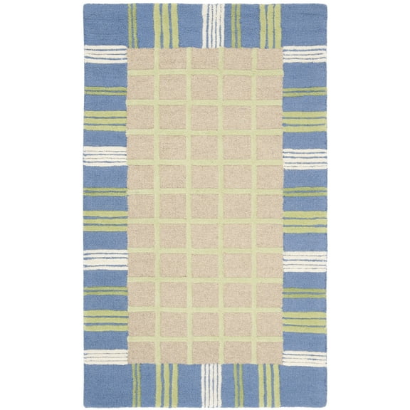 SAFAVIEH Kids [TODO] Area Rug, Taupe/Blue, 3' x 5'