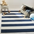 thumbnail image 1 of SAFAVIEH Kids Rugby Striped Wool Area Rug, Navy/Ivory, 9' x 12', 1 of 6