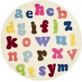 thumbnail image 1 of SAFAVIEH Kids Ryker Alphabet Area Rug, Ivory/Multi, 4' x 4' Round, 1 of 6