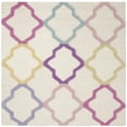 thumbnail image 1 of SAFAVIEH Kids Colorful Trefoil Area Rug, Ivory/Multi, 5' x 5' Square, 1 of 8