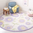 thumbnail image 1 of Safavieh Kids Floral Flowers Area Rug, Lavander/Ivory, 6' x 6' Round, 1 of 11