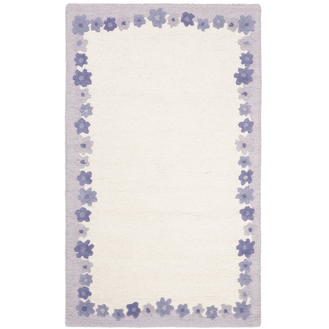 SAFAVIEH Kids SFK357A Handmade Ivory / Lavender Rug - Walmart.com