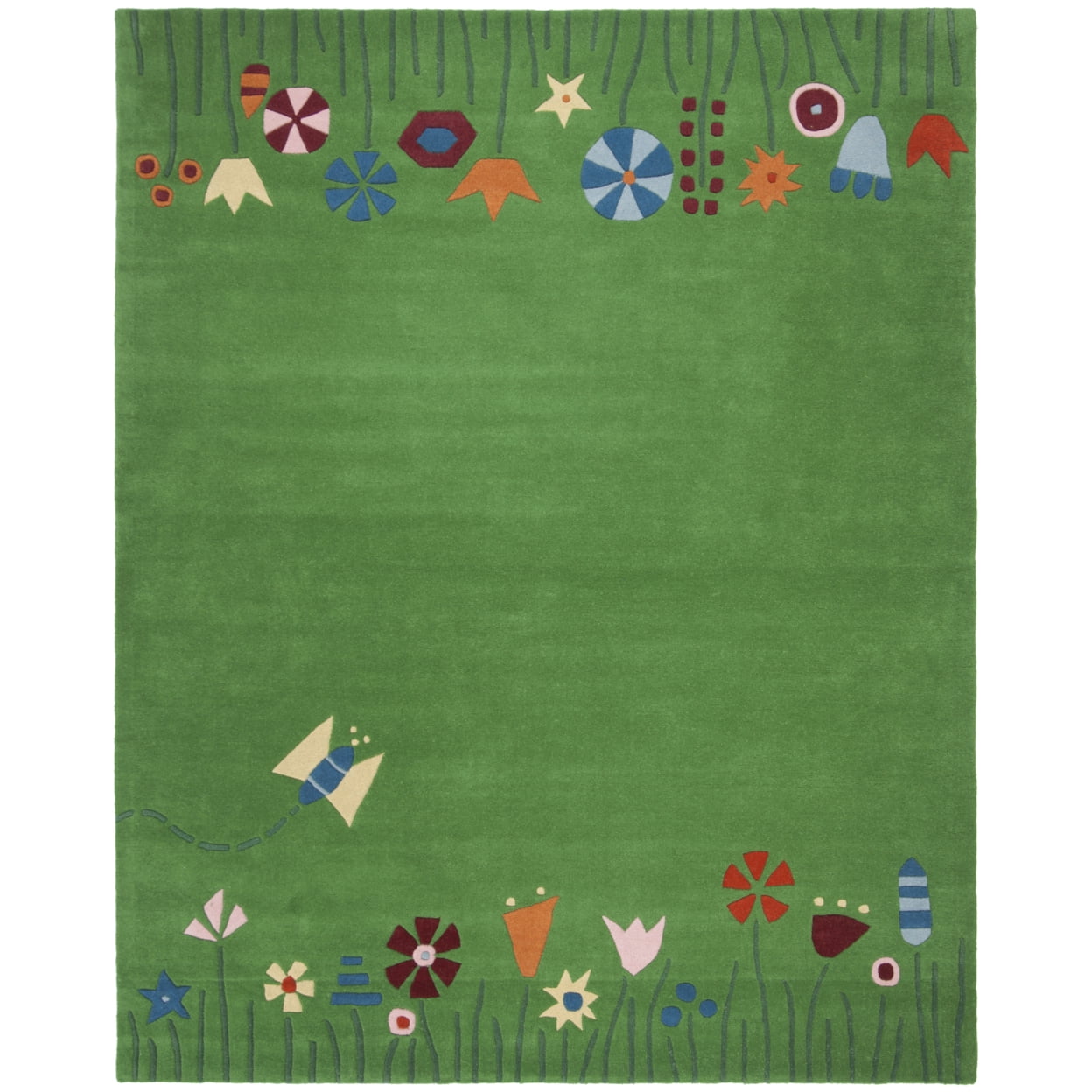 SAFAVIEH Kids SFK751A Handmade Green / Multi Rug - Walmart.com