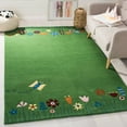 thumbnail image 1 of SAFAVIEH Kids Topher Play Grass Area Rug, Green/Multi, 6' x 6' Square, 1 of 6