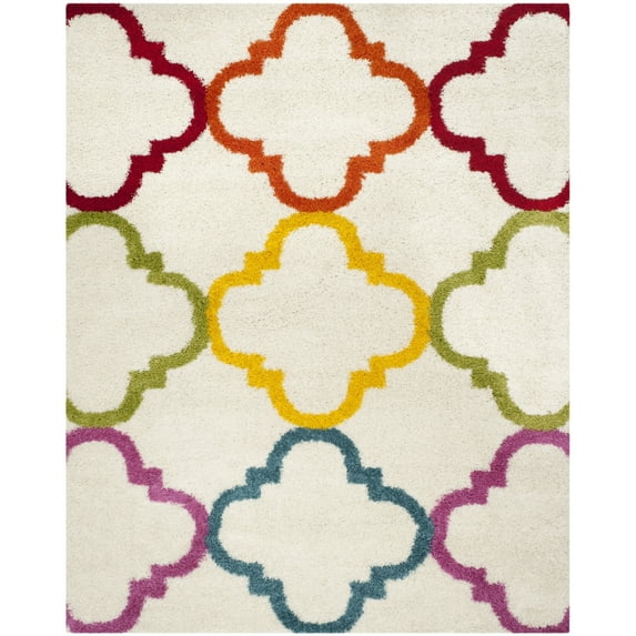 SAFAVIEH Kids Shag Collection SGK563A Ivory / Multi Rug