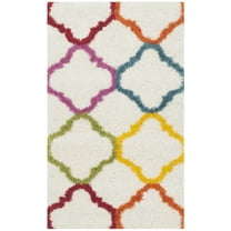 SAFAVIEH Kids Shag Collection SGK563A Ivory / Multi Rug