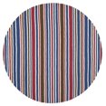 thumbnail image 1 of SAFAVIEH Kids Stripes Striped Cotton Area Rug, Ivory/Multi, 6' x 6' Round, 1 of 3