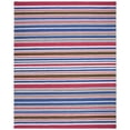 thumbnail image 1 of SAFAVIEH Kids Stripes Striped Cotton Area Rug, Ivory/Multi, 8' x 10', 1 of 8