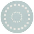 thumbnail image 1 of SAFAVIEH Kids Swirling Squares Area Rug, Turquoise/Ivory, 3' x 3' Round, 1 of 7