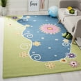 thumbnail image 1 of SAFAVIEH Kids Tyrrell Floral Swirls Area Rug, Blue/Green, 3' x 5', 1 of 6