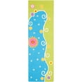 thumbnail image 1 of SAFAVIEH Kids Tyrrell Floral Swirls Runner Rug, Blue/Green, 2'3" x 7', 1 of 3