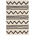 thumbnail image 1 of SAFAVIEH Kids Zigzag Striped Wool Area Rug, Ivory/Black, 3' x 5', 1 of 3
