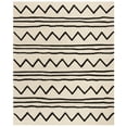 thumbnail image 1 of SAFAVIEH Kids Zigzag Striped Wool Area Rug, Ivory/Black, 8' x 10', 1 of 3