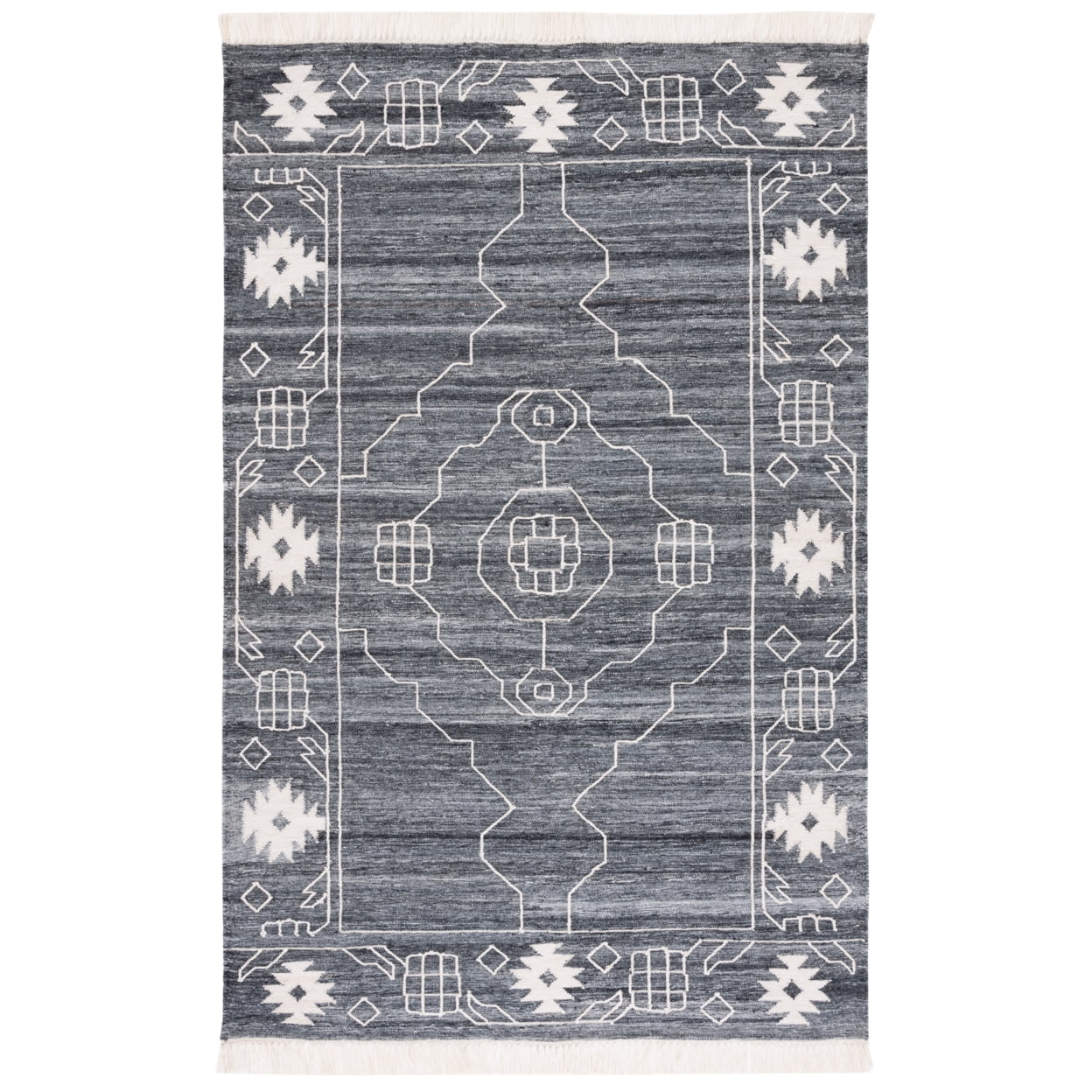 SAFAVIEH Kilim Adair Geometric Area Rug, Black/Ivory, 3' x 5' - Walmart.com