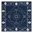thumbnail image 1 of SAFAVIEH Kilim Adair Geometric Area Rug, Navy/Ivory, 7' x 7' Square, 1 of 8